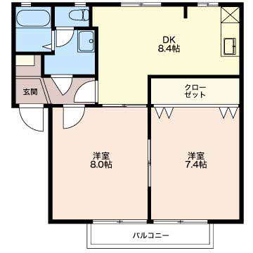 ユニオンハウス 0202 間取り図
