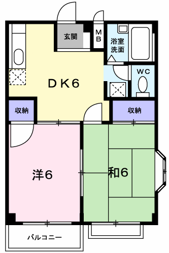 ガーデンヒルズ 101 間取り図