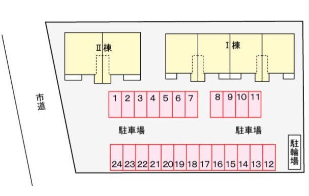 サンシャインⅠ 204 駐車場