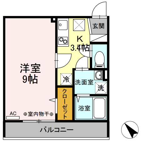 ＥＩＳＥＮ Ⅱ 103 間取り図