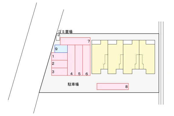 ソレイユベル 203 駐車場