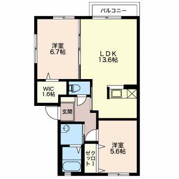 カーサ　リオ 201 間取り図