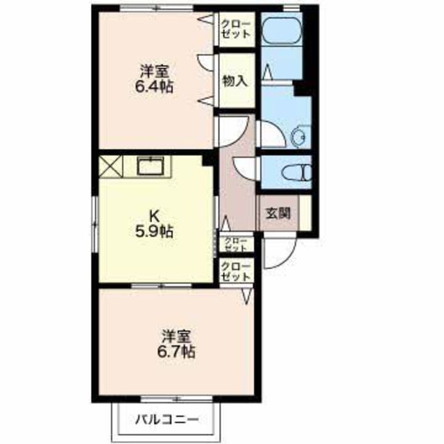 アンフィニーシャリオ 101 間取り図