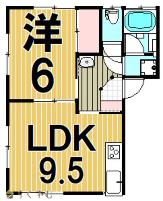 第二コーポ八木 102 間取り図