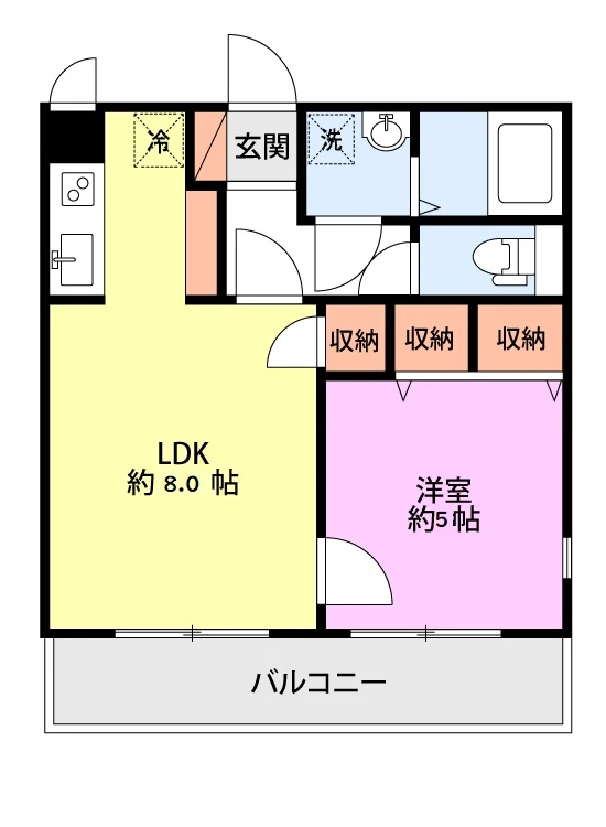 di Colza 401 間取り図