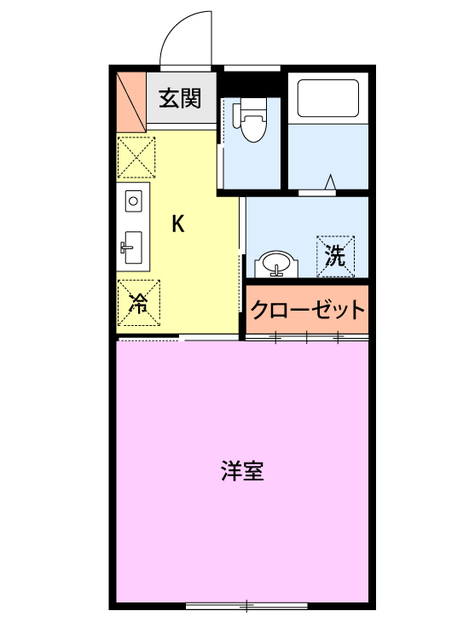Ｙ’ｓ　ｒｏｏｍ 102 間取り図