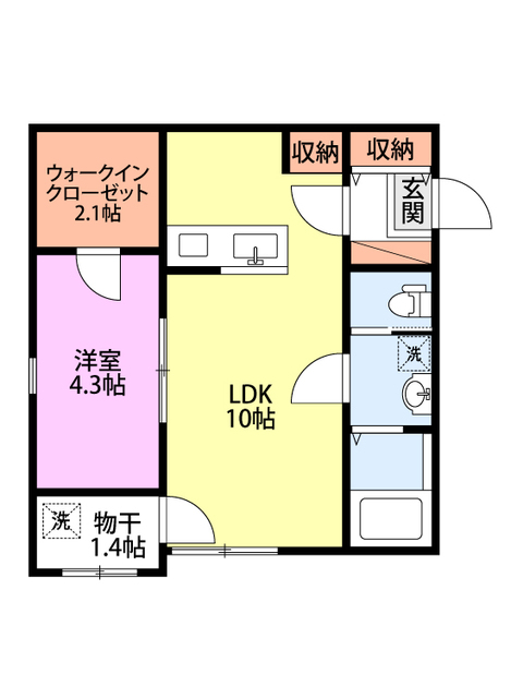 Luce（ルーチェ）Ⅱ 101 間取り図