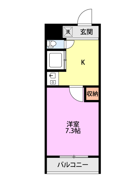 メゾンハヤカワ 208 間取り図