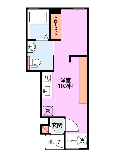 ラ・ランド　B 104 間取り図