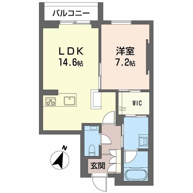 ＡＺＵＲ米山 102 間取り図
