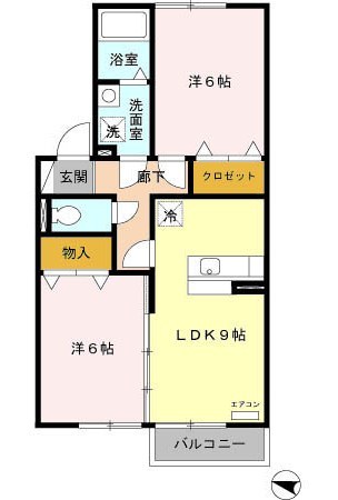 グラニーズガーデン　A 201 間取り図