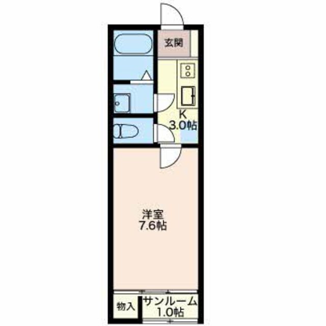 ハウス直　B 106 間取り図