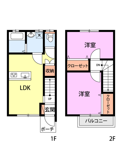 メゾネットロックヤード C 間取り図