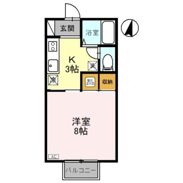 クリア上越 201 間取り図