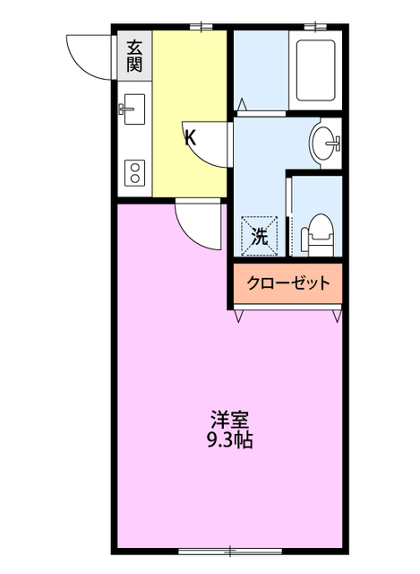 グリーンハウス 207 間取り図