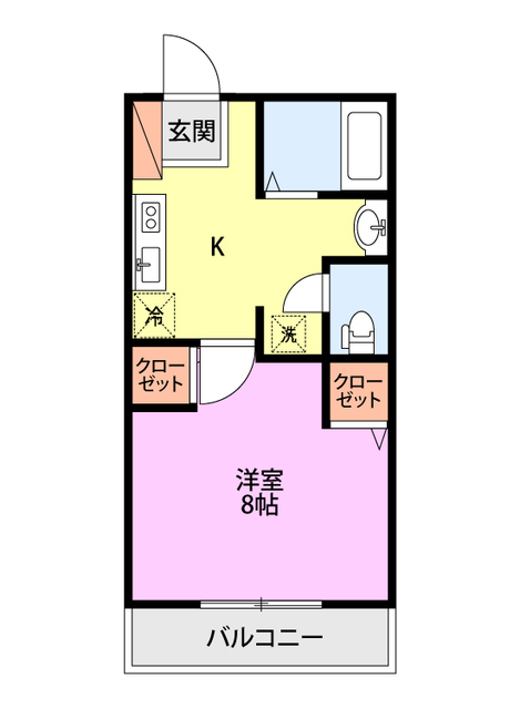 パラダイス B2 間取り図