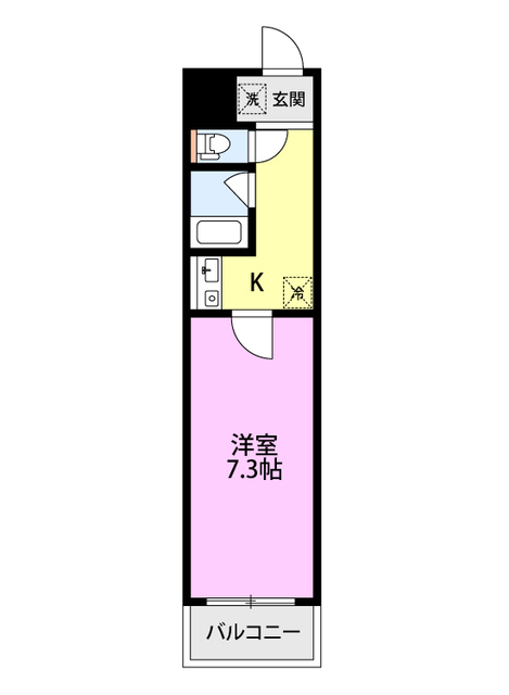 メゾンハヤカワ 308 間取り図