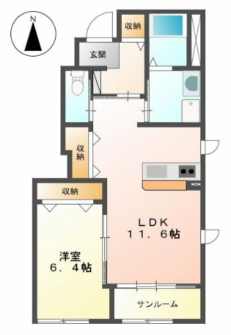 センチュリーカーサⅡ 101 間取り図