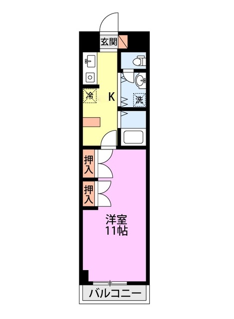 第13新英マンション 405 間取り図