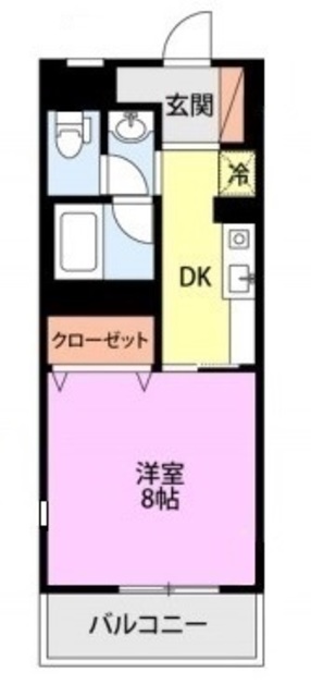 ロイヤルパレス子安 308 間取り図