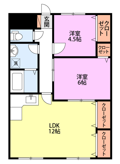 東洋ハイツ 203 間取り図
