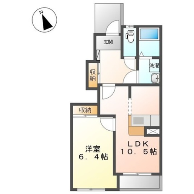 サンフォレストⅠ 102 間取り図