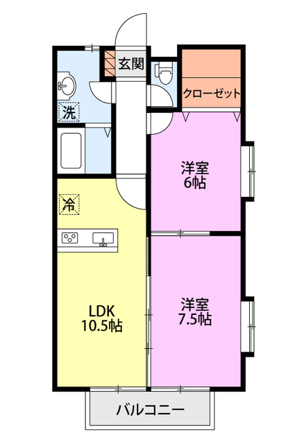 ペットハート 203 間取り図