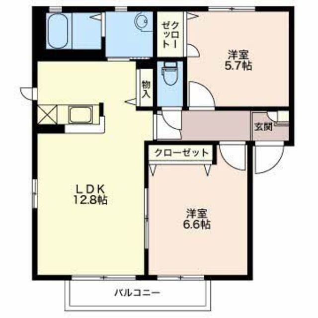 シアトル　B 201 間取り図