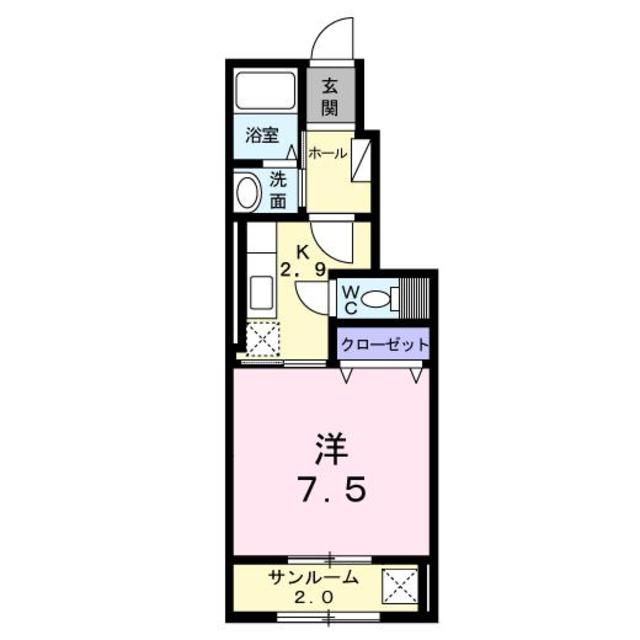 ロミオ　リゾート 102 間取り図