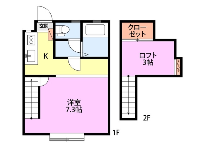 クレセントイーグル 102 間取り図