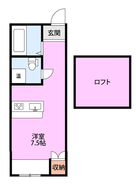 ノースシティ長者町 305 間取り図