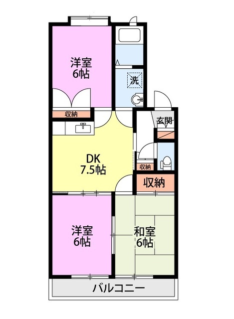 レジデンスＫ B204 間取り図