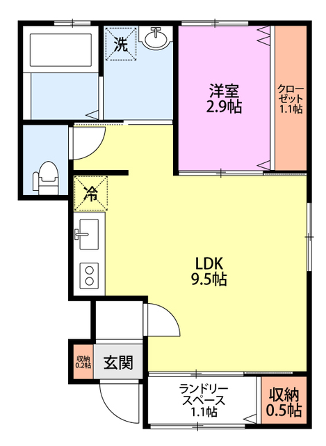 マンダリーノ 101 間取り図