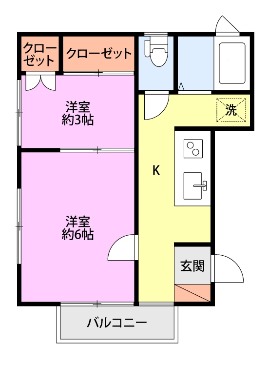 グーテンハウゼ 101 間取り図