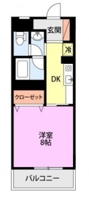 ロイヤルパレス子安 306 間取り図