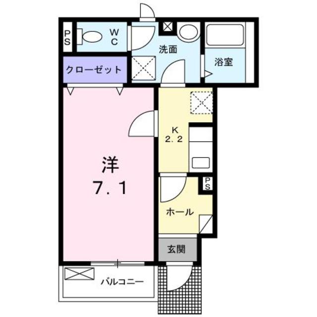 ソレアードフモンＳ 102 間取り図