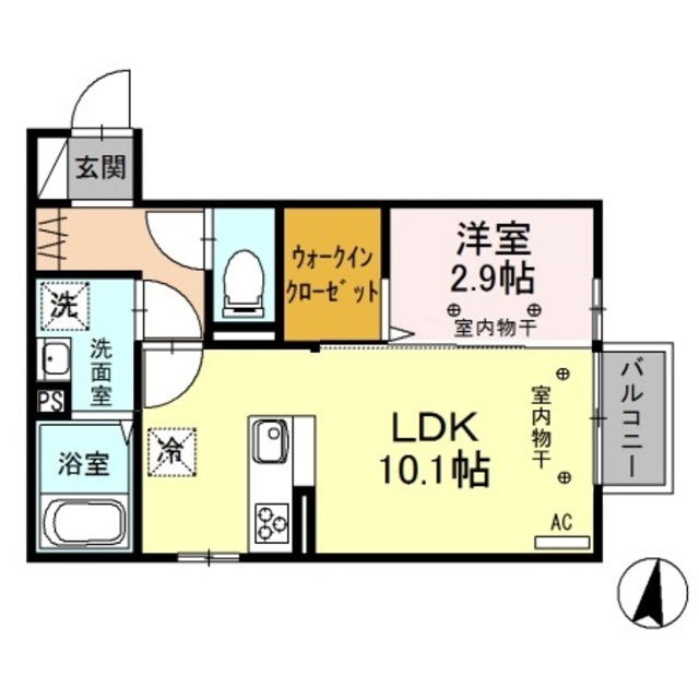 アドバンス 202 間取り図