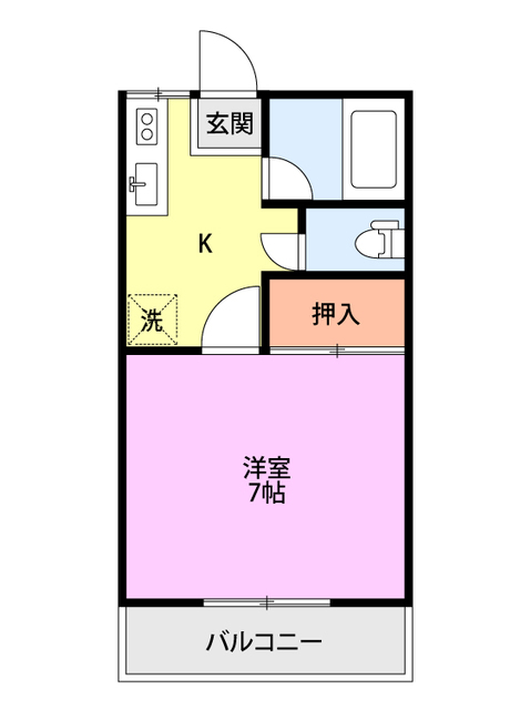 サンパレス本所 202 間取り図