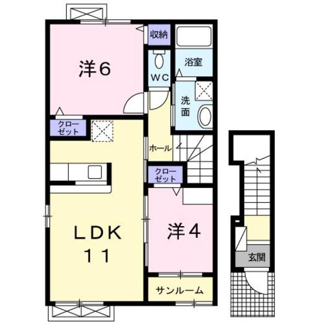 エスターテ 201 間取り図