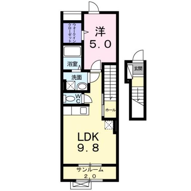 ロージィ・コート 204 間取り図