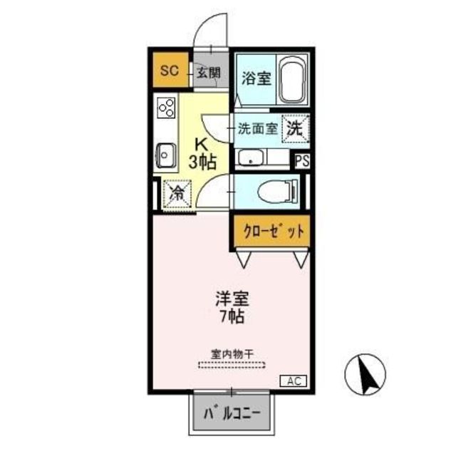 クロスリアン 202 間取り図