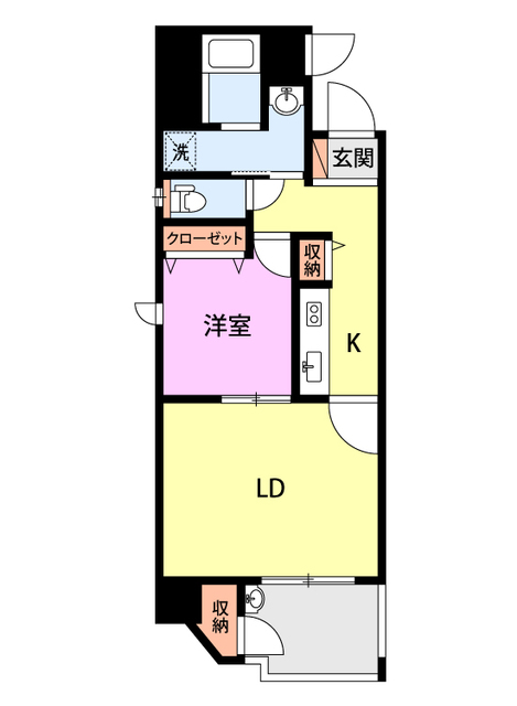 フラワーフェアリ A201 間取り図