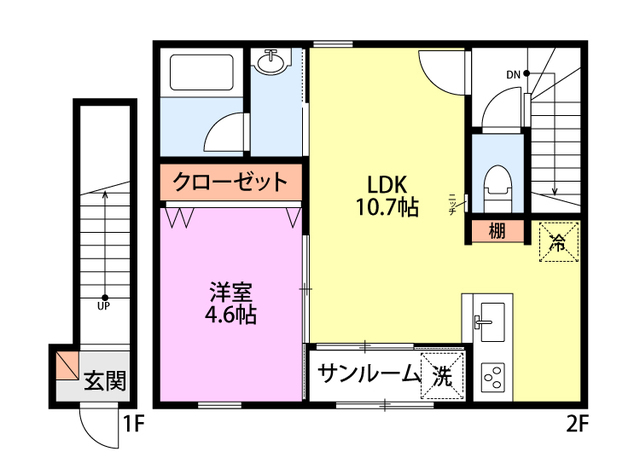 オークガーデン 202 間取り図