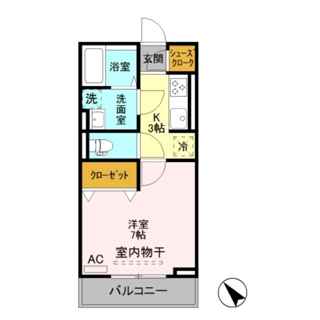 プランドール松美台 303 間取り図