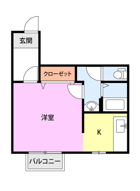 コーポすみれ 103 間取り図