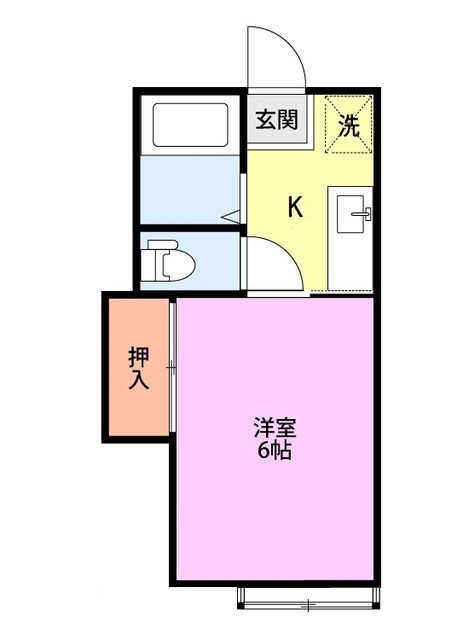アイビーハウス 203 間取り図