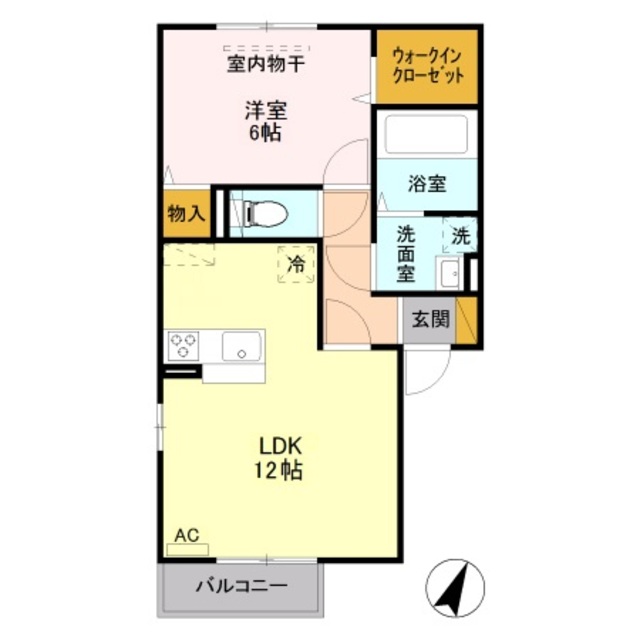 アステールⅡ　A 201 間取り図