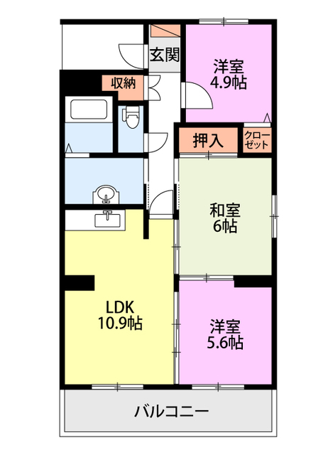 グランシャリオ 208 間取り図