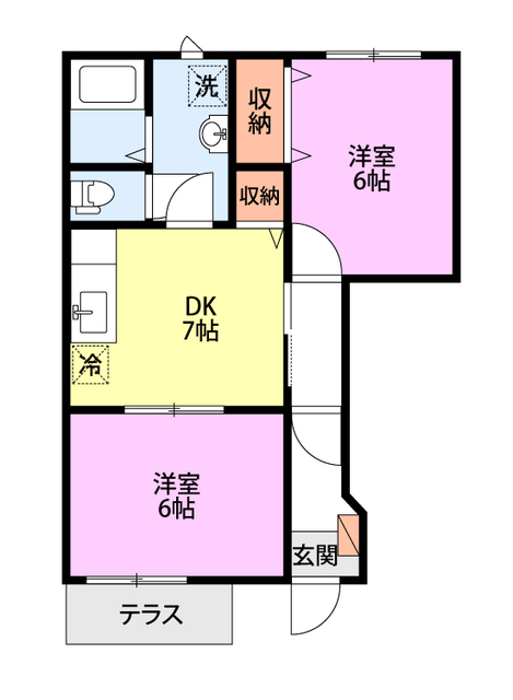 ストロベリーヒルズ 101 間取り図