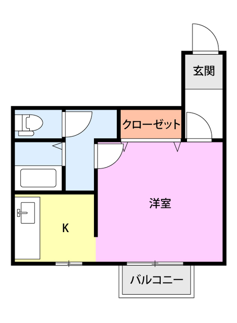 コーポすみれ 202 間取り図